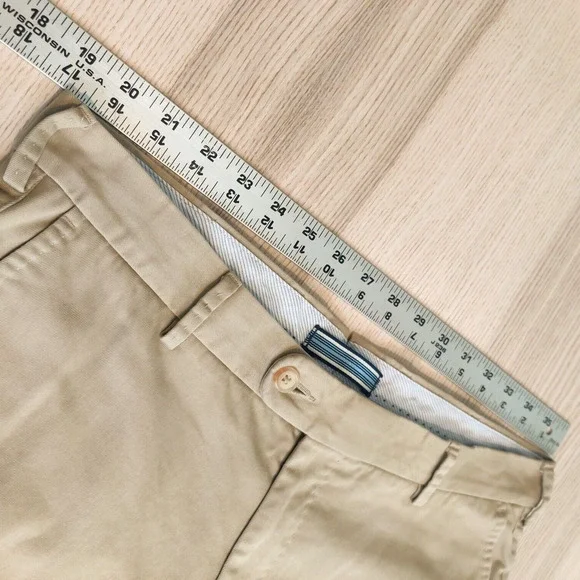 Peter Millar Raleigh Washed Twill Flat Front Golf Khaki Pant Chino 34x30 MC0B84